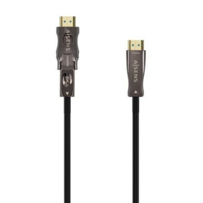 Cabo HDMI 2.1 AOC 8K Desmontável Aisens A153-0646/ HDMI Macho / D Macho - HDMI Macho/ 30m - Preto