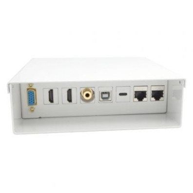 Caixa de Conexões Aisens A127-0720 - VGA - 2x HDMI - Jack 3.5 - USB Tipo-C - USB - 2x RJ45