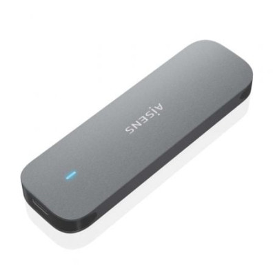 Caixa Externa para Disco SSD M.2 SATA Aisens ASM2-006GRY/ USB 3.1 - Sem parafusos