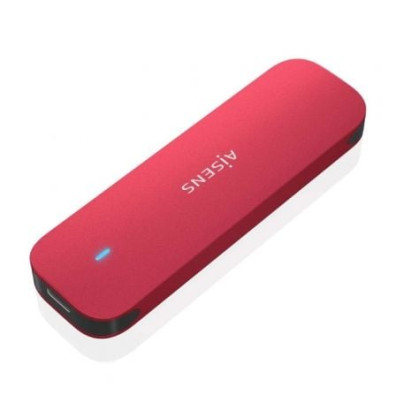 Caixa Externa para Disco SSD M.2 NVMe Aisens ASM2-027RED/ USB 3.2 - Sem parafusos