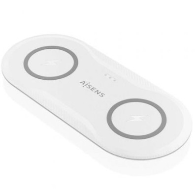 Base de carga Inalámbrica Aisens ASCH-15W2WC059-W/ 15W - Branco