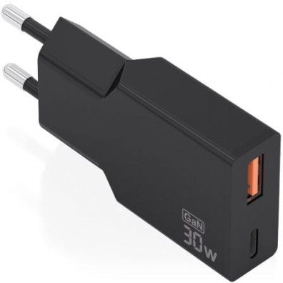 Carregador de Pared GaN Aisens A110-1005 30W 1xUSB Tipo-C 1xUSB
