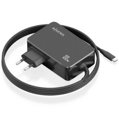 Carregador GaN Aisens ASCH-1PD100WL50-BK USB Tipo-C 100W Automático