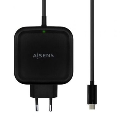 Carregador de Parede Aisens ASCH-1PD65WL-BK com USB Tipo-C