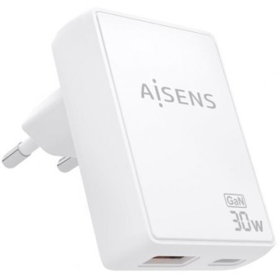 Carregador de Pared GaN Aisens ASCH-30W Tipo-C USB 30W