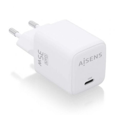 Carregador de Pared GaN Aisens ASCH-35W1P016-W/ 1xUSB Tipo-C