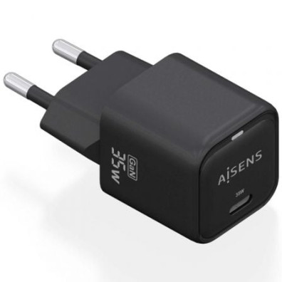 Carregador de Pared GaN Aisens ASCH-35W1P023-BK com USB Tipo-C