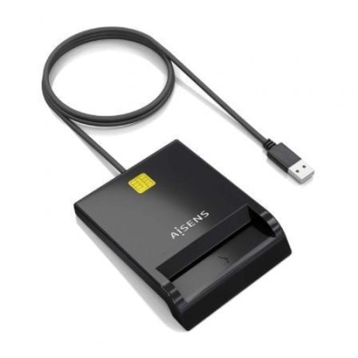 Leitor de DNI e Cartão Aisens ASCR-SN06-BK USB 2.0
