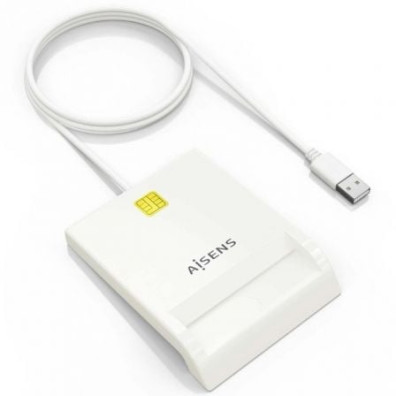 Leitor DNI e Cartão Aisens USB 2.0 ASCR-SN07-W
