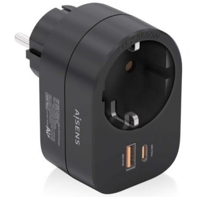 Enchufe Aisens USB Tipo-C PD com Corrente e USB