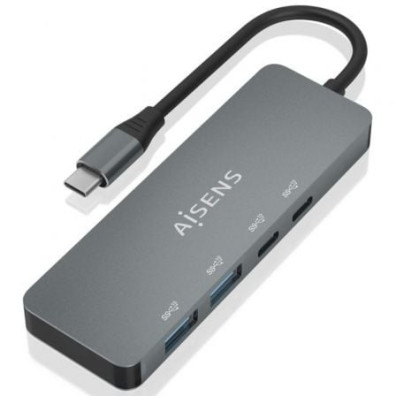 Hub USB Tipo-C Aisens A109-0694 - 2xUSB e 2xUSB Tipo-C