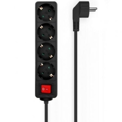 Tomas de Corriente Regleta Aisens A154-0650 com Interruptor e Cabo 1.4m