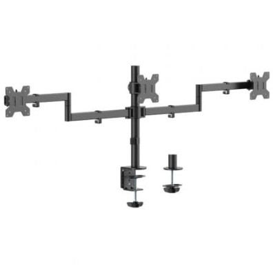 Suporte de Mesa para 3 Monitores Aisens DT27TSR-281 Giratório e Inclinable