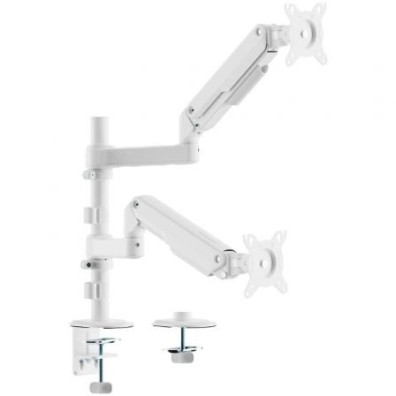 Suporte de Mesa Aisens DT32TSR-441 para 2 Monitores Giratório/ Inclinable