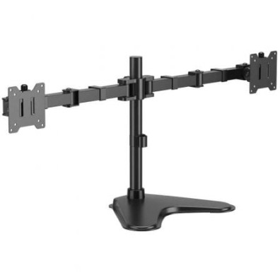 Suporte de Sobremesa Aisens DT35TSR-361 para 2 Monitores Giratório e Inclinable