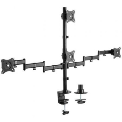 Suporte de Mesa Aisens DT27TSR-379 para 4 Monitores e TV - Giratório e Inclinable