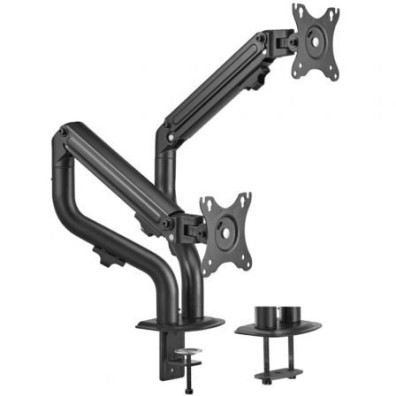 Suporte de Mesa para 2 Monitores Aisens DT32TSR-141 Giratório Inclinable