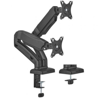 Suporte de Mesa Aisens DT32TSR-221 para 2 Monitores ou TV - Giratório e Inclinable