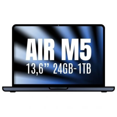 MACBOOK AIR APPLE 13\'\' M5 24GB 10CORE GPU MEDIANOCHE 1TB - Medianoche