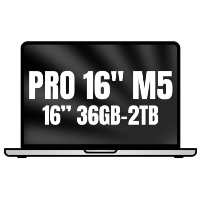 MACBOOK PRO APPLE 16\'\' M5 MAX 18CORE CPU+32CORE GPU 36GB 2TB PLATA - Prata