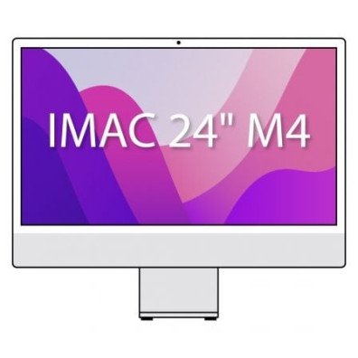 Apple iMac 24" 4,5K Retina, CPU 10-Core, GPU 10-Core, SSD 256Gb, Cristal Nanotexturizado - Prata