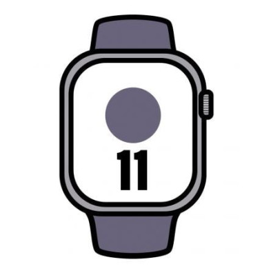 Apple Watch Series 11 Prata 42mm com Correa Desportiva Niebla Lila