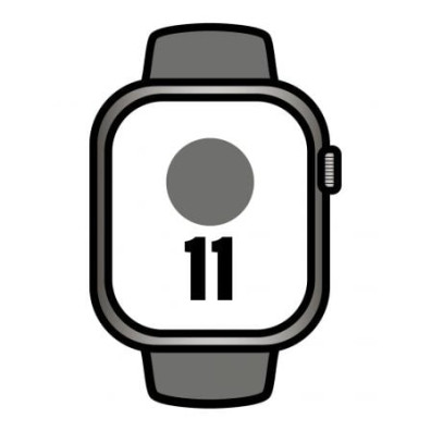Titanio Natural Apple Watch Series 11 46mm GPS/ Cellular com Correa Desportiva Cinza Pedra M
