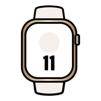 Apple Watch Series 11 Titanio Dourado 46mm GPS Cellular Correa Rosa Rubor