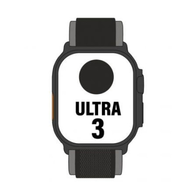Apple Watch Ultra 3 GPS Cellular 49mm Negro Titanio Correa Trail Loop Negra S