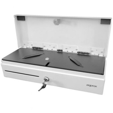 Cajón Portamonedas Automatico e Manual Approx appCASH02FLIPTOPWH