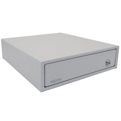 TPV CAJON PORTAMONEDAS COMPACTO APPROX APPCASH33 WHITE 33x36 APERTURA MANUAL E AUTOMATICA COLOR BLAN - Branco