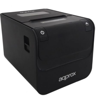 Impressora TPV Approx APPPOS80AMUSE Térmica 80mm USB, Série e LAN RJ45 com Corte Manual e Automática - Negra