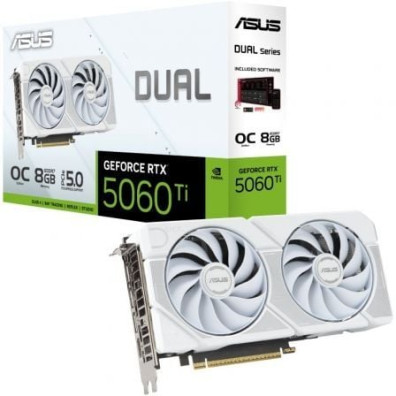 Cartão Gráfico Asus Dual GeForce RTX 5060 Ti OC White Edition