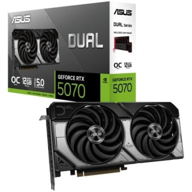 Cartão Gráfico Asus Dual GeForce RTX 5070 OC - Alta Gama para Computadores