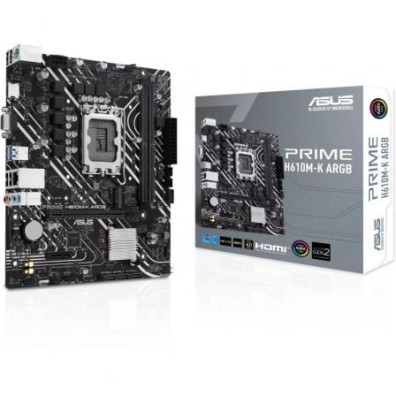 Cartão mãe Asus Prime H610M-K ARGB DDR5 PCIe 4.0 - Socket 1700