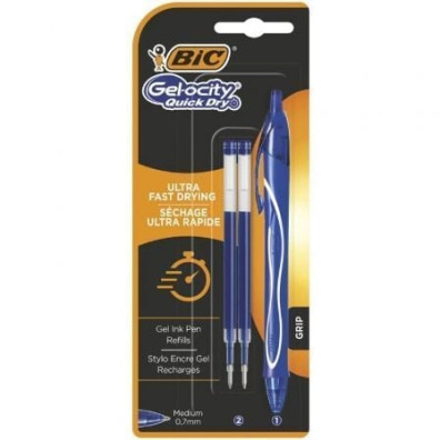 Bolígrafos de Gel Retráctil Bic Gelocity Quick Dry 951757 - 1 unidade