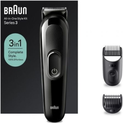 A barbeador Braun All in One 3 em 1 Style Kit Series 3/ com bateria