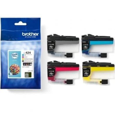 Cartucho de Tinta Original Brother LC424VAL - Multipack - Cian, Magenta, Amarelo