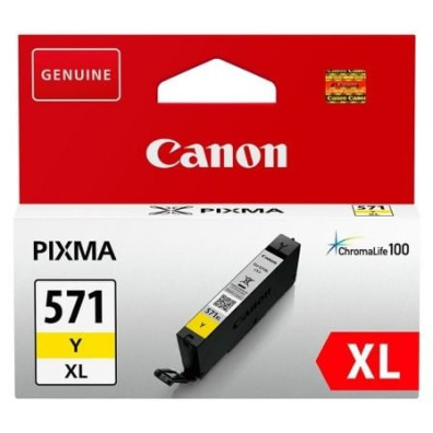 Cartucho de Tinta Canon CLI-571YXL Original de Alta Capacidade