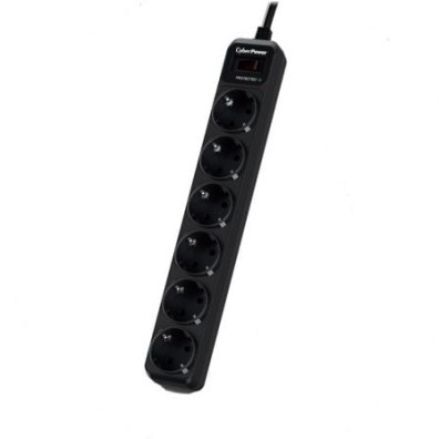 Regleta com interruptor Cyberpower B0620SC0-DE - 6 Tomas de corrente - Cabo 1.8m