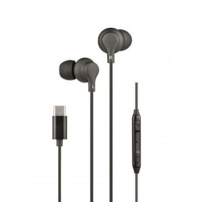 Auriculares Intrauditivos Daewoo DW2015/ com Micrófono/ USB Tipo-C - Pretos