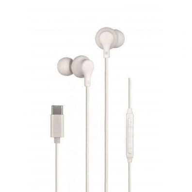 Auriculares Intrauditivos Daewoo DW2016/ com Micrófono/ USB Tipo-C - Brancos