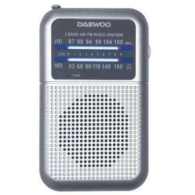 Radio Portátil Daewoo DW1008/ a Pilas - Prata