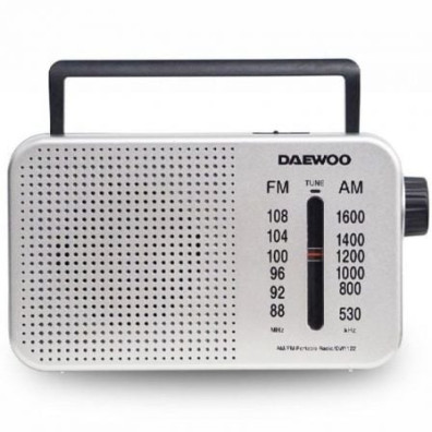Radio Portátil Daewoo DW1122 - Prata