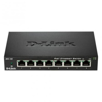 Switch D-Link DES-108 8 Portos/ RJ-45 10
