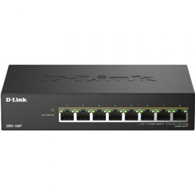 Switch Gigabit D-Link DMS-108P/E de 8 Portos RJ-45