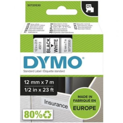 Cinta Adesiva Dymo D1 45013, 12mm x 7m para Label Manager