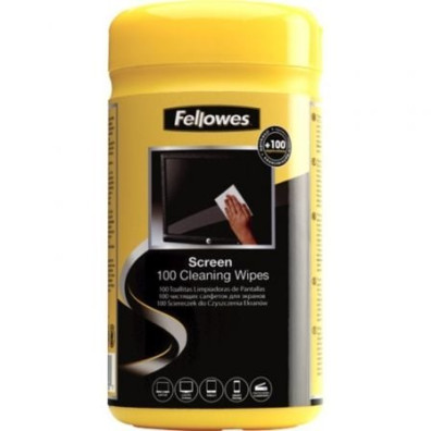 Dispensador de Toallitas Fellowes 100 - Limpeza de Ecrã