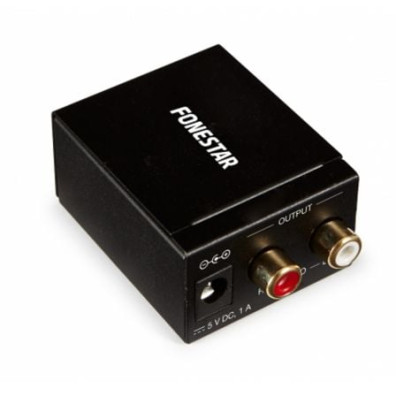 Conversor de Audio Fonestar FO-37DA - Entrada Toslink e RCA