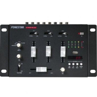 Mesa de Misturas Fonestar MIX-3DJ - Modelo Profissional com Qualidade de Som